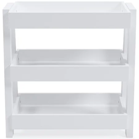 Shelf Accent Table with Tray Shelves